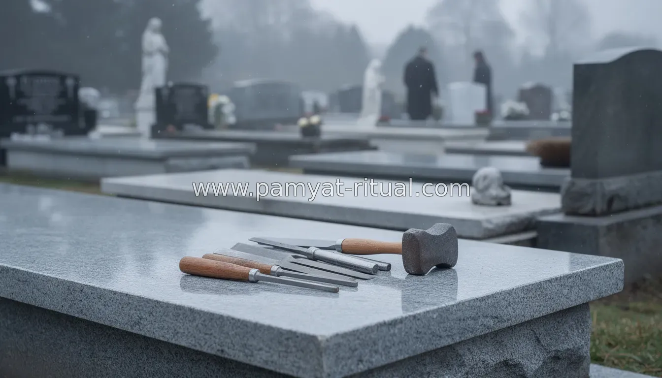 Виготовлення виробів з граніту на цвинтарі: тема місцевих майстерень та регуляторних викликів